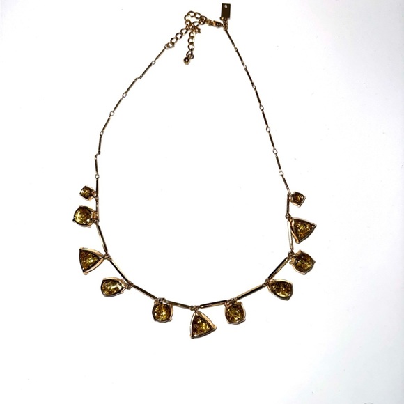 Kate Spade New York Gold Glitter Vegas Jewels Sparkle Statement Necklace - Picture 4 of 4